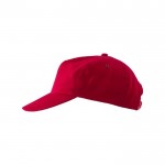 Cappelli promozionali con chiusura regolabile color rosso terza vista