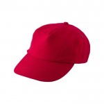 Cappelli promozionali con chiusura regolabile color rosso quarta vista