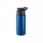 Bottiglia sportiva in alluminio riciclato con chiusura flip top 660ml color blu mare