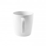 Tazza in ceramica bianca con manico e finitura lucida 450ml color bianco seconda vista