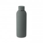 Bottiglia con finitura esterna gommata color grigio scuro