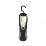 Mini lanterna con gancio e magnete color grigio