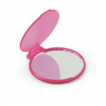 Specchietto da borsa basic style color rosa con logo