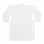Accappatoio morbido in cotone con tasche e cinta 350g/m² color bianco seconda vista