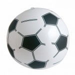 Pallone gonfiabile in stile calcio color nero