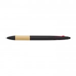 Penna touch con impugnatura in bambù e 3 inchiostri color nero prima vista