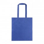 Shopper in tnt RPET da 80 g/m² con manici lunghi color blu reale prima vista