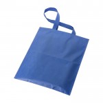 Shopper in tnt RPET da 80 g/m² con manici lunghi color blu reale seconda vista