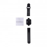 Smartwatch wireless multifunzione con cinturino regolabile color nero sesta vista