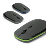 Accattivante mouse pubblicitario wireless color lime varie opzioni