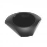 Caricatore wireless personalizzato di design colore nero seconda vista