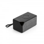 Speaker portatile con caricatore color nero terza vista