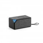 Speaker portatile con caricatore color nero con logo