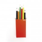 Scatola colorata con 6 matite per disegnare per imprese