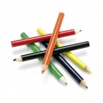 Scatola colorata con 6 matite per disegnare