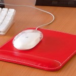 Tappetini mouse personalizzati colore rosso per ufficio