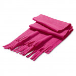Colorata sciarpa personalizzata in pile color rosa