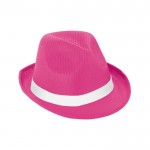 Cappello con fascia sublimabile per eventi color fucsia