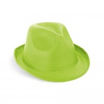 Cappello in PP verde con fascia personalizzata color verde