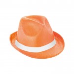 Cappello con fascia sublimabile per eventi color arancione