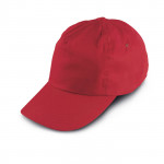 Cappello con visiera per bambini color rosso