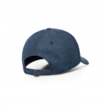 Cappello in denim personalizzato con logo color blu con logo
