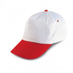 Cappello con visiera colorata  color rosso