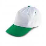 Cappello con visiera colorata  color verde