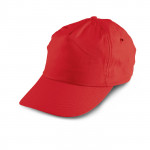 Classico cappello pubblicitario di poliestere color rosso