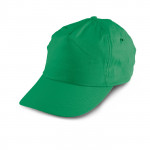 Classico cappello pubblicitario di poliestere color verde