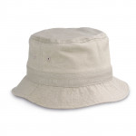 Cappello miramare in tela, cotone e poliestere color beige