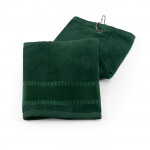 Asciugamano da Golf con gancio di metallo color verde