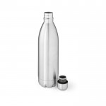 Bottiglia termica aziendale in acciaio inox riciclato lucido da 1,07L color argento