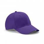 Cappellino 6 pannelli con fibbia posteriore in cotone riciclato 280 g/m² color viola