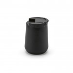 Tazza termica in acciaio inox riciclato con fondo antiscivolo 350 ml color nero