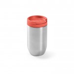 Bicchiere termico da viaggio in acciaio inox riciclato da 320 ml color rosa salmone