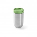 Bicchiere termico da viaggio in acciaio inox riciclato da 320 ml color verde jeansato