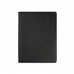Portadocumenti A4 in PU con zip, blocco e tasca per cellulare e tablet color nero
