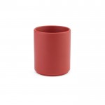 Tazza di ceramica senza manico con elegante finitura opaca da 290 ml color rosso jeansato