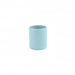 Tazzina di ceramica senza manico con elegante finitura opaca da 60 ml color azzurro pastello