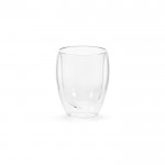 Bicchiere in vetro borosilicato a doppia parete da 300ml color trasparente