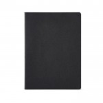 Quaderno A4 con copertina in cartone riciclato e fogli a righe color nero