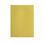 Quaderno A4 con copertina in cartone riciclato e fogli a righe color giallo scuro