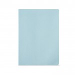 Quaderno A4 con copertina in cartone riciclato e fogli a righe color azzurro pastello