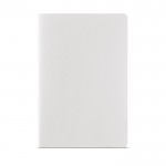 Quaderno A5 con copertina in cartone riciclato e fogli a righe color bianco
