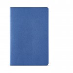 Quaderno A5 con copertina in cartone riciclato e fogli a righe color blu reale