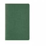 Quaderno A5 con copertina in cartone riciclato e fogli a righe color verde scuro