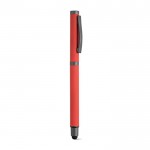 Penna in acciaio inossidabile riciclato con inchiostro nero Dokumental® color rosso
