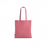 Tote bag con manici lunghi in rPET e cotone riciclato da 140 g/m² color rosa