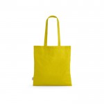 Tote bag con manici lunghi in rPET e cotone riciclato da 140 g/m² color giallo